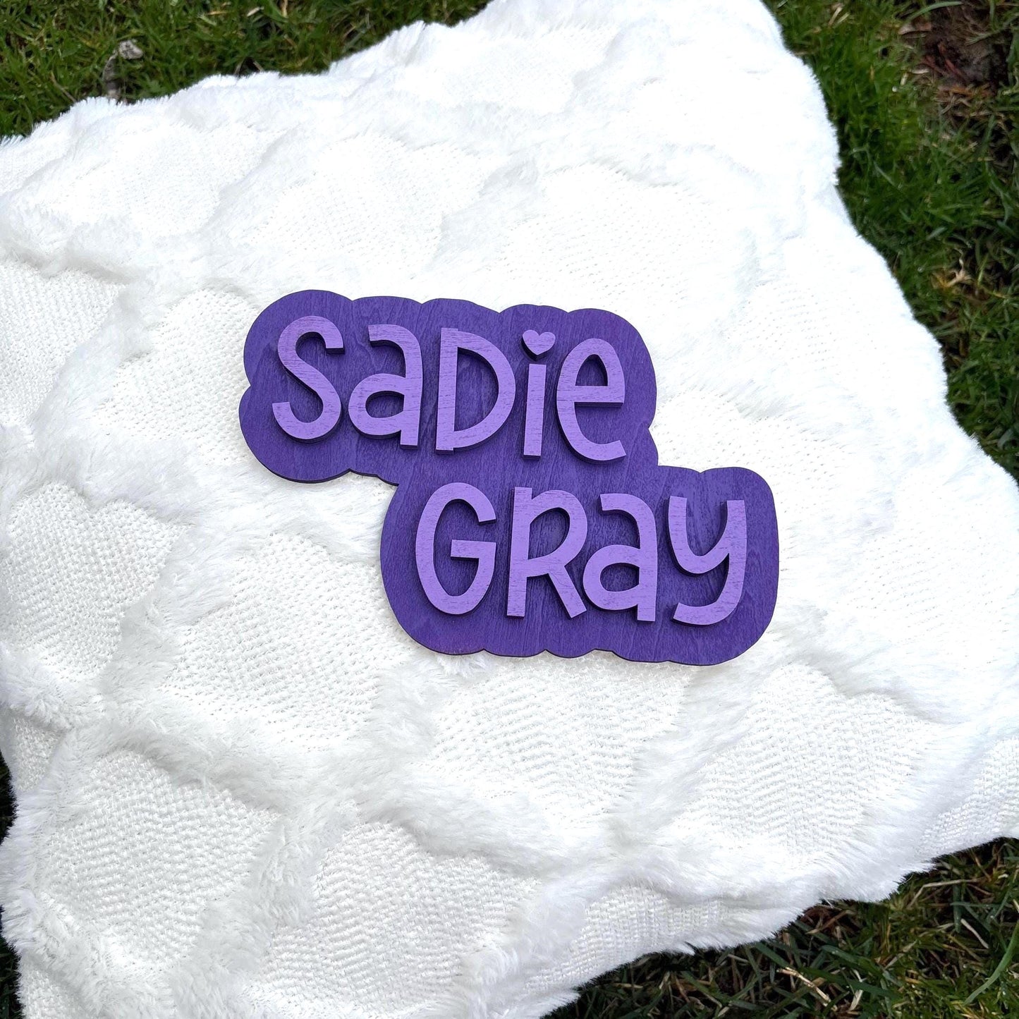 Personalized Name Sign – Custom Laser Engraved Wooden Nursery Decor | Baby Room Wall Art | Gift for Baby Showers & Birthdays Bedroom Girls