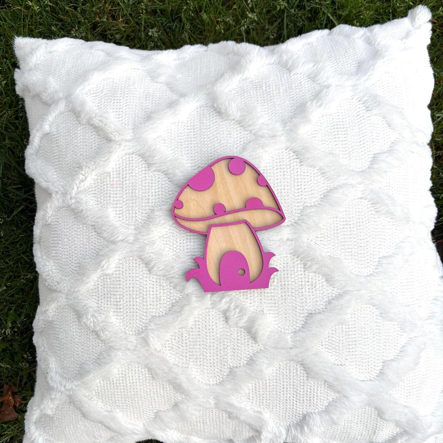 Mushroom Wall Sign β Woodland Nursery Decor | Handmade Wooden Toadstool Wall Art | Fairy-Themed Baby Gift | Boho Kids Room Hanging Girls
