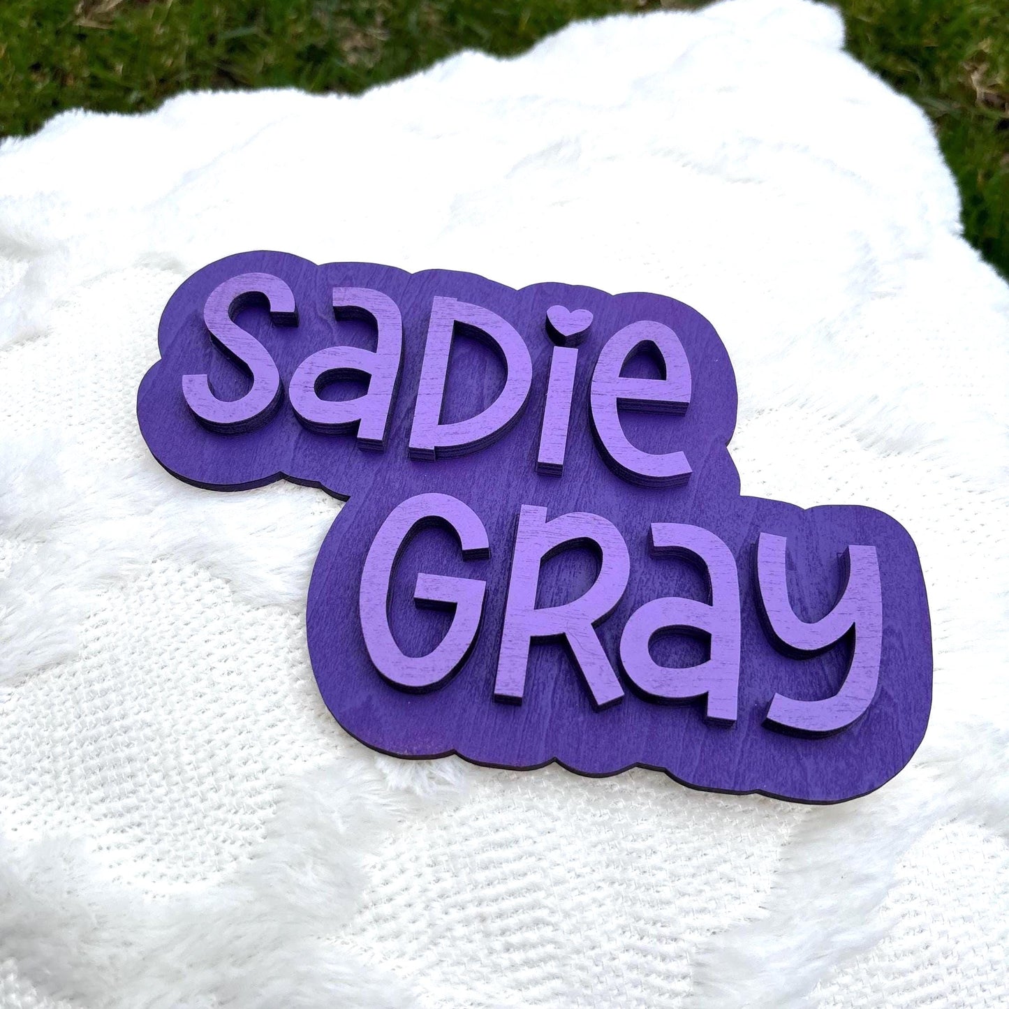 Personalized Name Sign – Custom Laser Engraved Wooden Nursery Decor | Baby Room Wall Art | Gift for Baby Showers & Birthdays Bedroom Girls