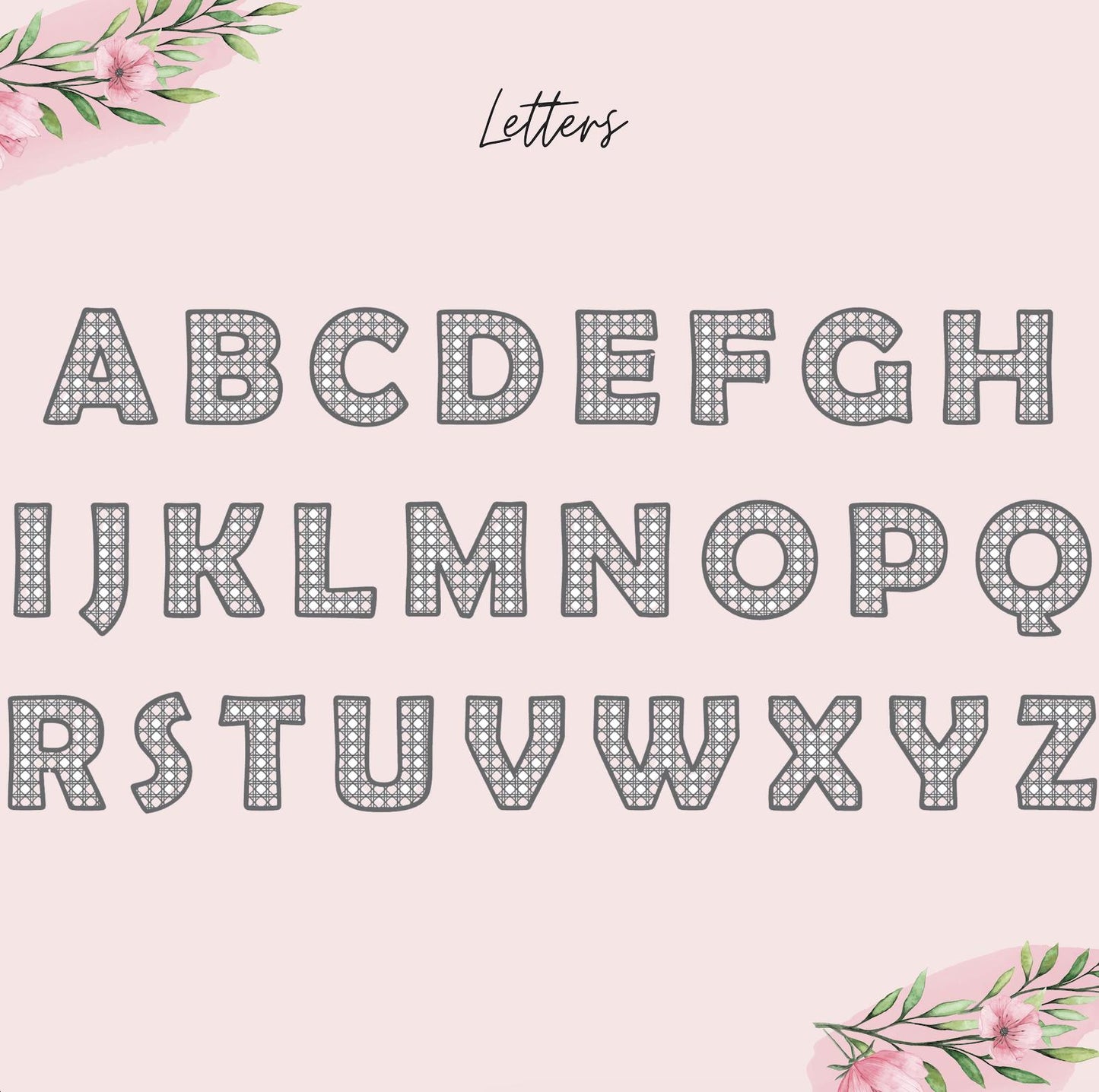DIY Paint Rattan Letters • Colorful Paint Set Wooden Unfinished Letter Painting Creative Wooden Toys for Kids Bedrooms Home Artist