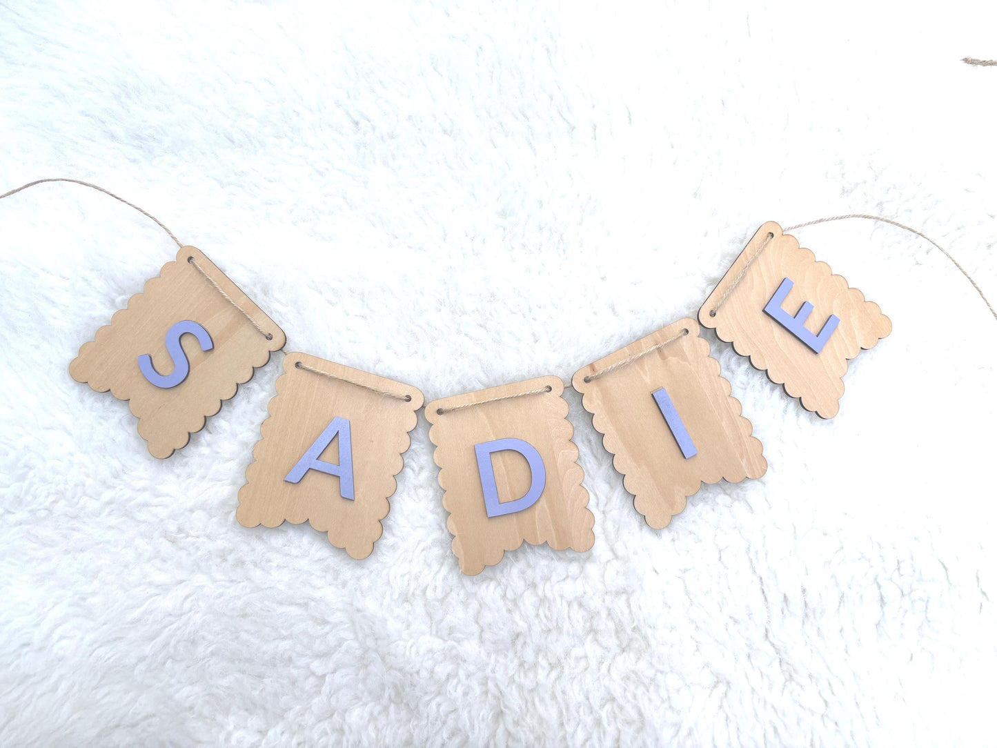Personalized Wooden Name Banner | Nursery Wall Decor Custom Baby Name Sign | Kids Room Banner | Baby Shower Gift Name Garland Girl Birthday