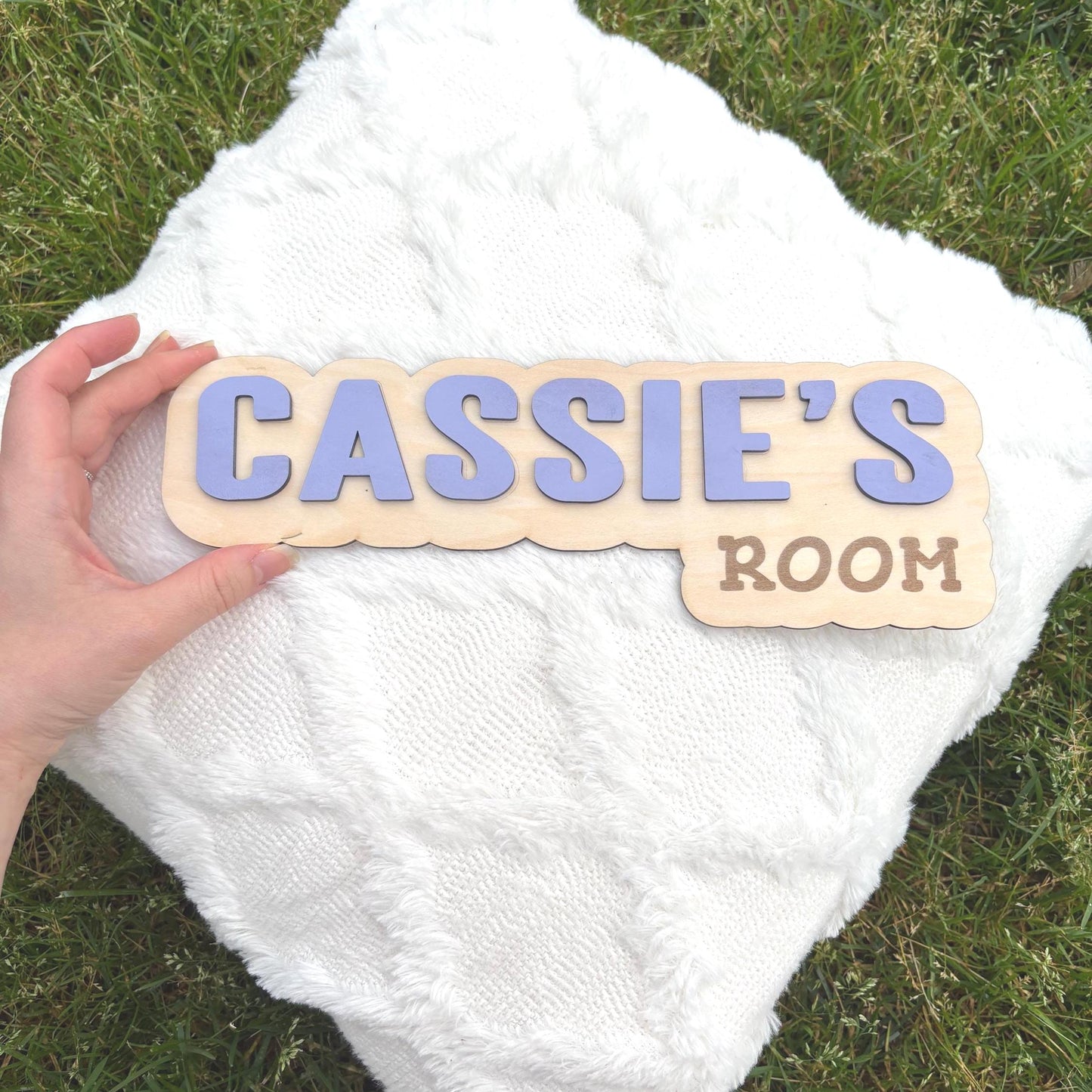 Bedroom Sign for Girls & Boys – Custom wood name sign with 3D letters. Perfect for kids’ room, nursery, or playroom. Custom colors available