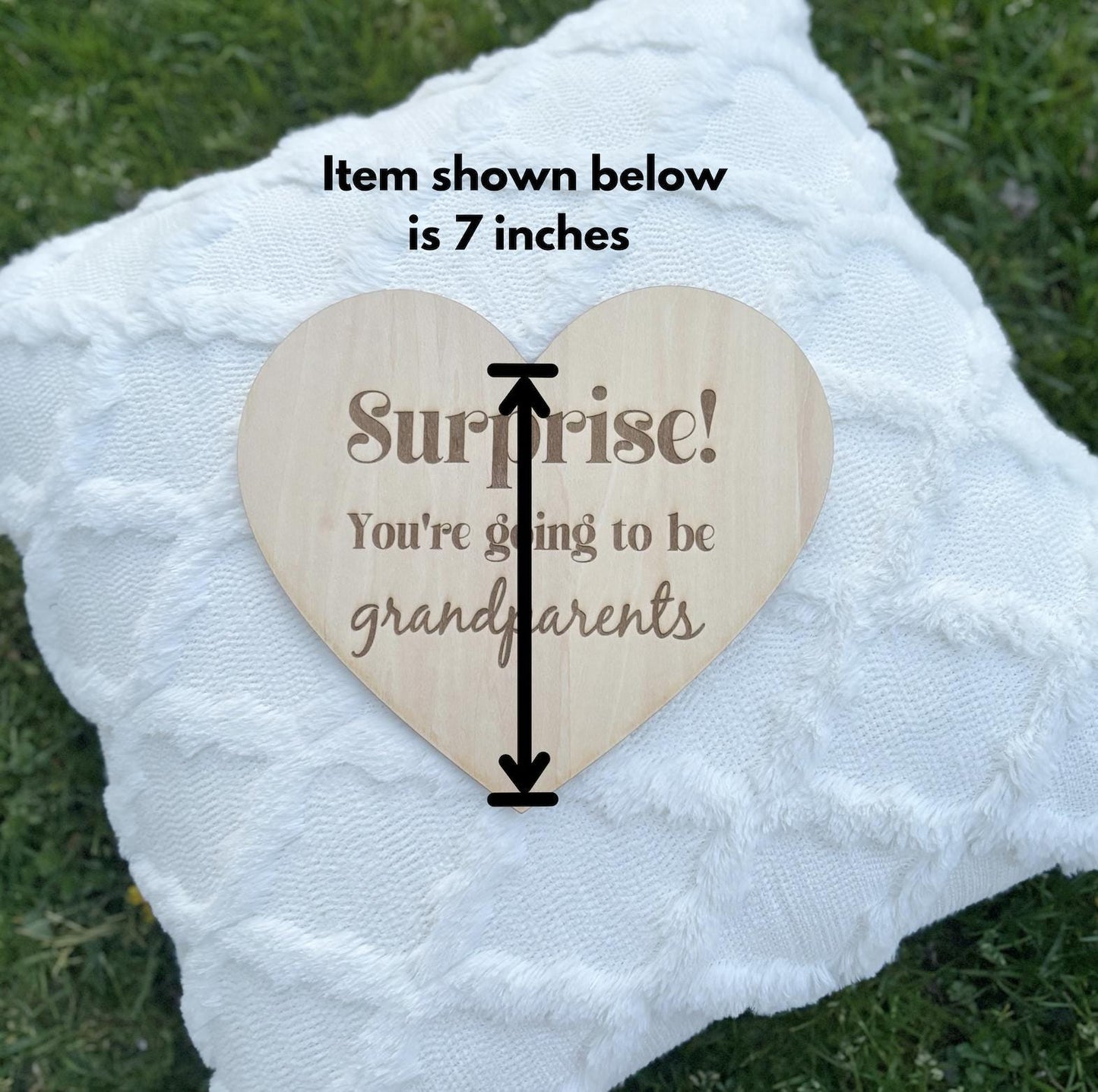 Surprise, You’re Going to Be a Dad, Daddy, Aunt, Uncle, Personalized Wooden Pregnancy Announcement, Baby Reveal Plaque, Custom Keepsake