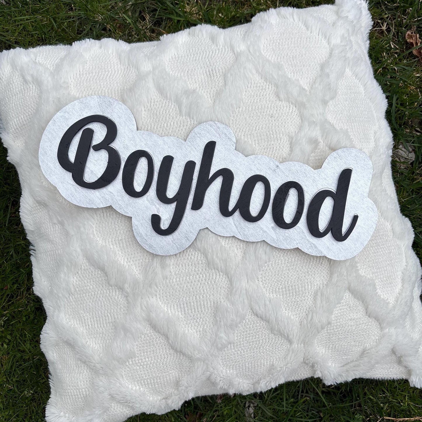 Boyhood Handmade Laser-Engraved Wooden Wall Art β Playful design, adventure and imagination. Boys room decor Inspiring fun, creativity
