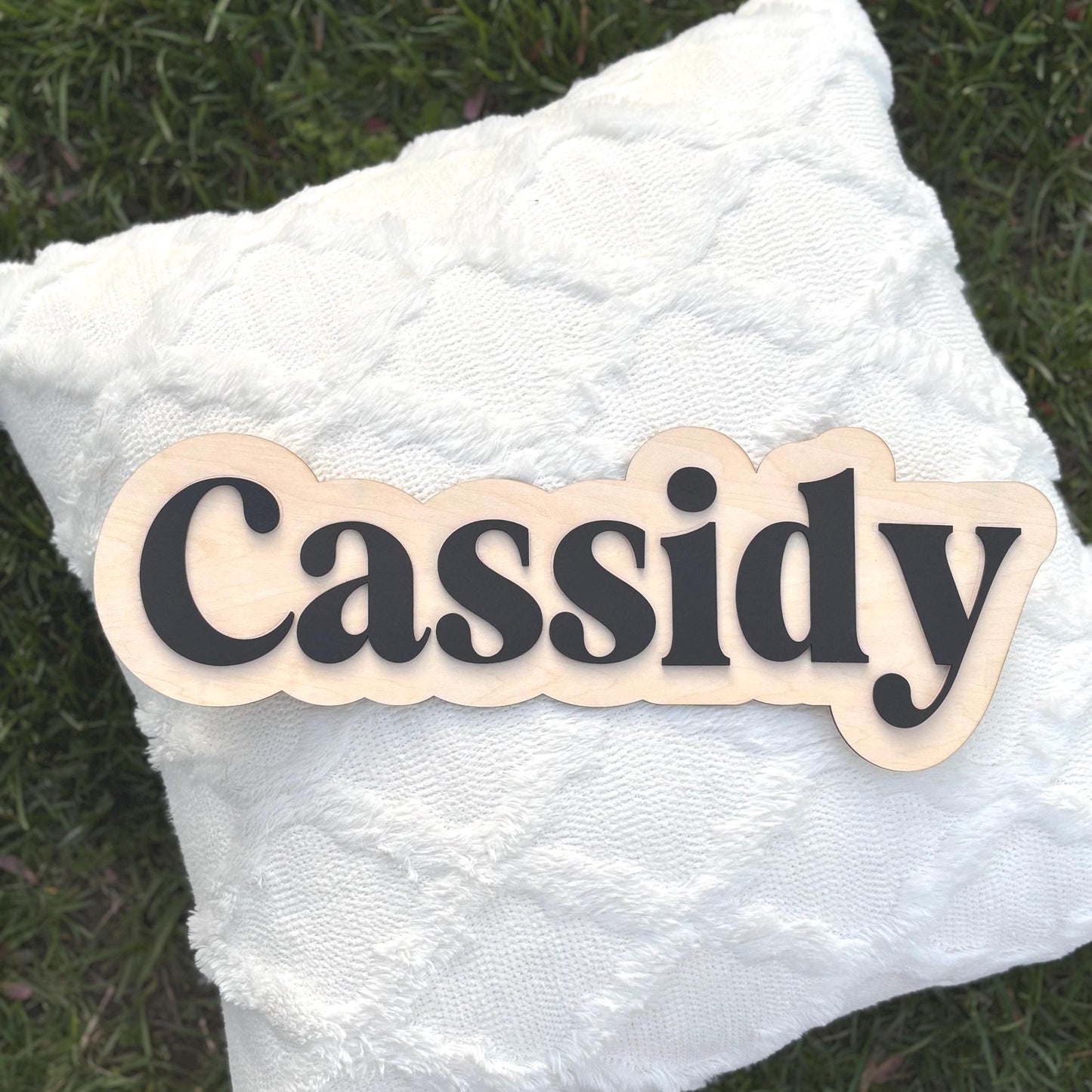 Custom Name Sign for Kids | Personalized Wooden Name Wall Decor | Nursery Name Sign | Baby Shower Gift | Kids Room Name Plaque