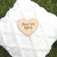 They’re Here wooden heart sign – perfect for birth announcements, twin reveals, or gender-neutral baby photos. A timeless keepsake Girl Boy