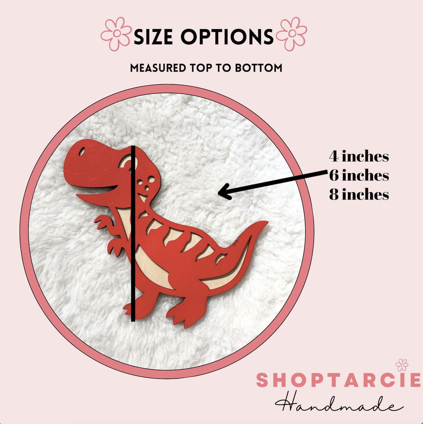 Wooden Dinosaur Wall Decor – Custom Laser Cut Dino Sign for Kids Room | Nursery Wall Art | Playroom or Classroom Decor Boys Bedroom Girls