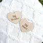 Big Brother Big Sister Wooden Heart Sign | Big Bro Announcement Prop Sibling Gift Idea Nursery Decor Pregnancy Reveal Baby Shower Keepsake