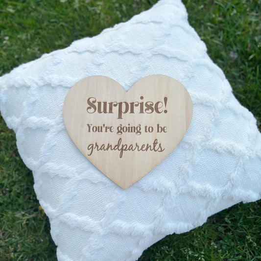 Surprise, You’re Going to Be a Dad, Daddy, Aunt, Uncle, Personalized Wooden Pregnancy Announcement, Baby Reveal Plaque, Custom Keepsake