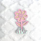 Wooden Flower Wall Sign – Handmade Spring Nursery Decor | Pastel Pink & Mint Floral Wall Art | Kids Room or Baby Shower Gift