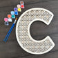DIY Paint Rattan Letters • Colorful Paint Set Wooden Unfinished Letter Painting Creative Wooden Toys for Kids Bedrooms Home Artist