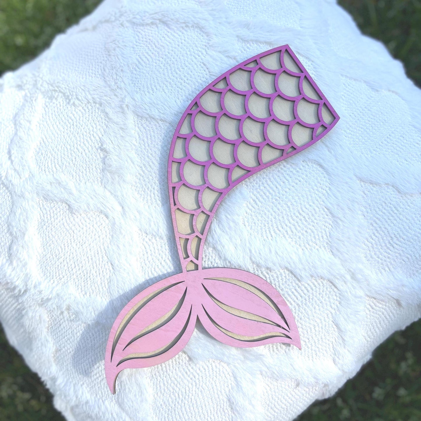 Mermaid Tail Wall Decor | Under the Sea Nursery Decor | Mermaid Room Wall Art | Wooden Ocean Theme Decor | Kids Mermaid Room Decoration