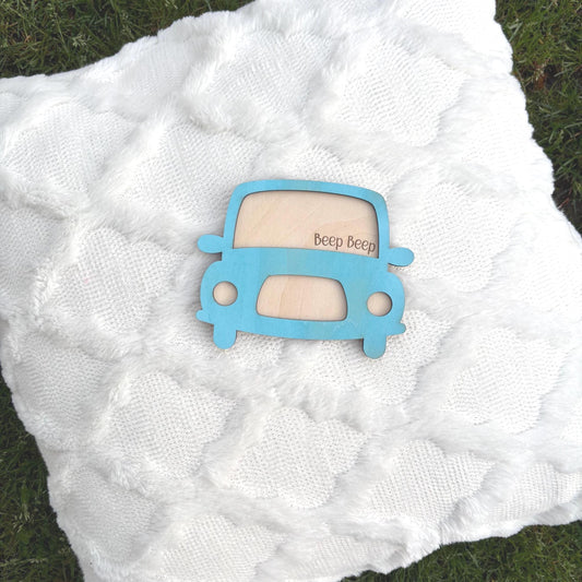 Car Wall Decor – “Beep Beep” Wooden Sign for Nursery or Playroom – Cute Transportation-Themed Art for Toddlers and Little Kids Boys Bedroom