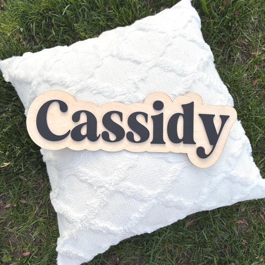 Custom Name Sign for Kids | Personalized Wooden Name Wall Decor | Nursery Name Sign | Baby Shower Gift | Kids Room Name Plaque