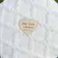 Our Little Rainbow Baby Announcement Sign – Personalized Wooden Heart for Pregnancy Reveal or Nursery Keepsake Miracle Baby Miscarriage Gift