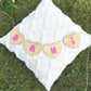 Personalized Wooden Scalloped Name Banner | Nursery Wall Decor Custom Baby Name Sign Kids Room Banner Shower Gift Name Garland Girl Birthday
