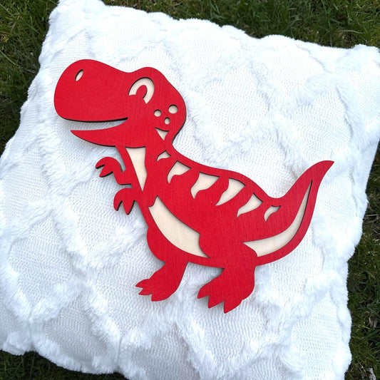 Wooden Dinosaur Wall Decor – Custom Laser Cut Dino Sign for Kids Room | Nursery Wall Art | Playroom or Classroom Decor Boys Bedroom Girls