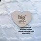 Big Bro Big Sis Wooden Heart Sign | Big Brother Announcement Prop Sibling Gift Idea Nursery Wall Decor Pregnancy Reveal Baby Shower Keepsake