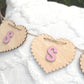 Personalized Wooden Scalloped Name Banner | Nursery Wall Decor Custom Baby Name Sign Kids Room Banner Shower Gift Name Garland Girl Birthday