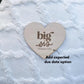 Big Bro Big Sis Wooden Heart Sign | Big Brother Announcement Prop Sibling Gift Idea Nursery Wall Decor Pregnancy Reveal Baby Shower Keepsake