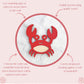 Crab Wall Sign – Coastal Nursery Decor | Handmade Wooden Ocean-Themed Wall Art | Summer Baby Gift | Cute Sea Animal for Kids Room Marine