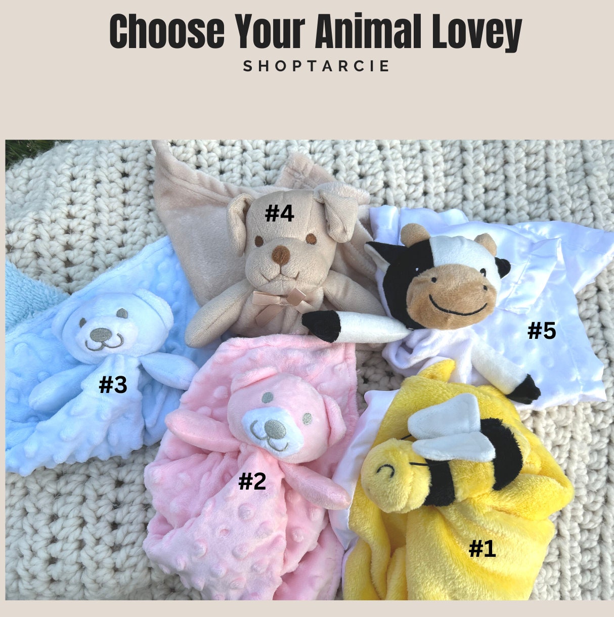 PERSONALIZED Baby Shower Gift Basket • Customize Handmade Plush Puppy Cow Bee Bear Monogram Basket Toy Basket Storage Basket Gift Initial